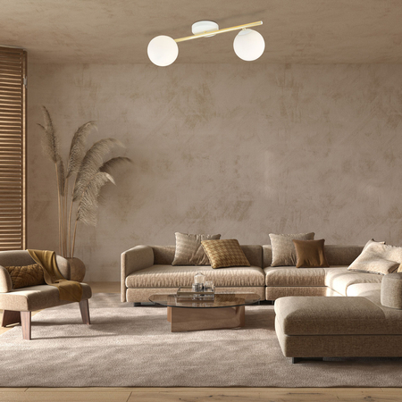 Lampa sufitowa SPLENDI 2 Emibig 1249/2 biały/złoty