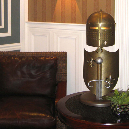 Lampa stołowa Elstead Lighting Crusader brąz CRUSADER-T-L