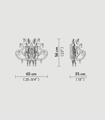 Lampa ścienna Slamp MED14APP0000NT Medusa Applique Black