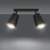 Lampa wisząca PRISM 2 BLACK / GOLD Emibig 406/2 czarny/złoty