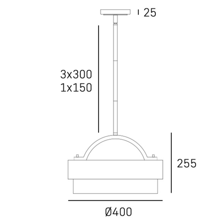 Cosmo Light Lampa wisząca COBURG P04760BR