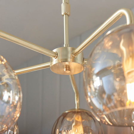 Endon Lighting Lampa wisząca 91969 mosiądz