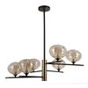 Lampa wisząca Italux Mesta PND-58856-6-MB-AB Czarny, brąz antyczny