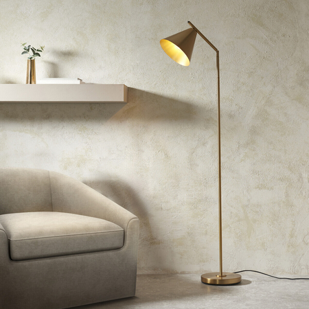 Endon Lighting Lampa podłogowa 102369 mosiądz