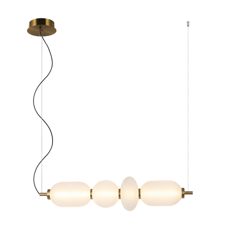 Lampa wisząca Italux Nico PND-8545-4H-AB-WH Czarny, złoty