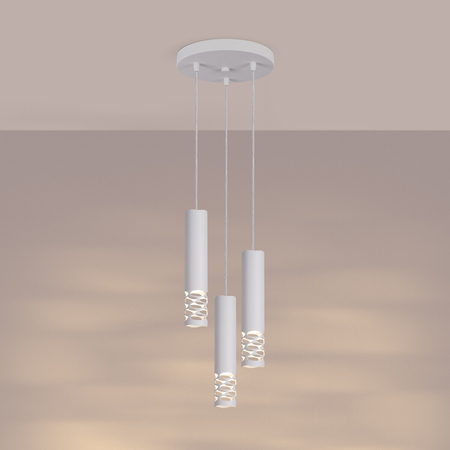 Sollux Lighting Lampa wisząca LIRO 3P biały SL.1694