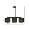 Lampa wisząca HILDE 3 BL BLACK Emibig 1054/3 czarny