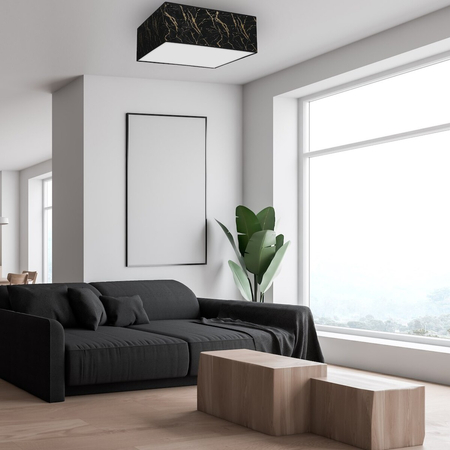 Milagro Lampa sufitowa SENSO Black/Gold kwadrat 3xE27 MLP7293 CZARNY / ZŁOTY