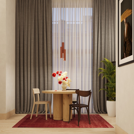 Sollux Lighting Lampa wisząca LAGOS 2 ochra czerwona SL.1490