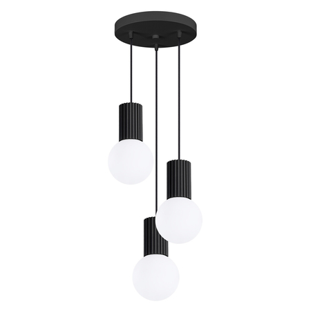 Sollux Lighting Lampa wisząca HALO 3P czarna SL.1715