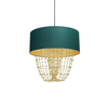Milagro Lampa wisząca ALMERIA GREEN/GOLD 1xE27 MLP6452 ZIELONY / ZŁOTY
