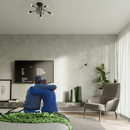 Sollux Lighting Kinkiet LOOP czarny SL.1433