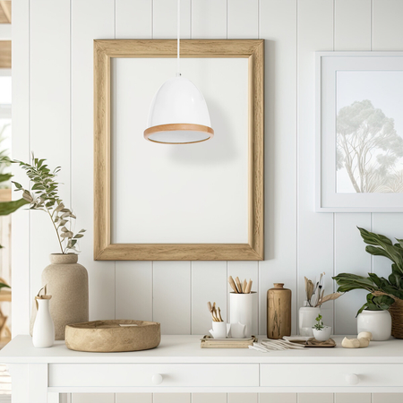 Milagro Lampa wisząca Studio Biały 1xE27 MLP8849 BIAŁY