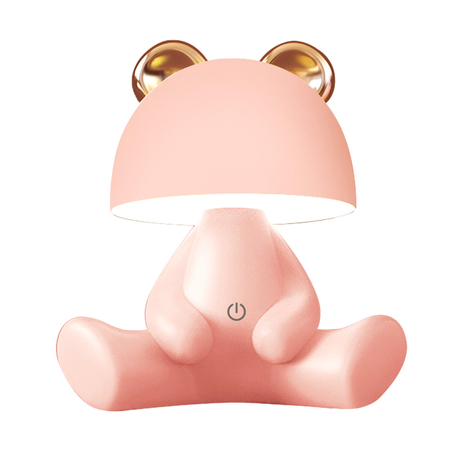 Lampa biurkowa Zuma Line KDR-6303-PK LAMPA STOŁOWA MIŚ RÓŻOWA/PINK