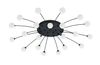 Lampa sufitowa Trio 641412132 czarny