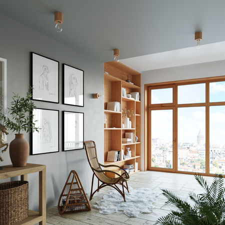 Sollux Lighting Kinkiet SALGADO naturalne drewno SL.0673