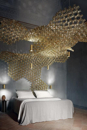 Lampa wisząca Slamp NUVEM SINGLE MODULE + SPOT LIGHT - VELVET NUVSM00VLV06T00000EU