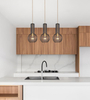 Lampa wisząca ARVI BLACK Kaja K-4521 czarny/złoty
