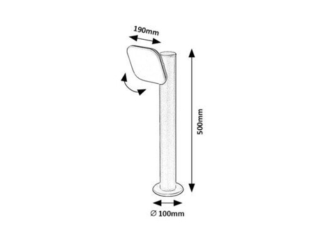 Lampa zewnętrzna Rabalux Odiel 77059 czarny