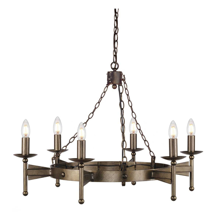 Żyrandol Elstead Lighting Cromwell brąz CW6-OLD-BRZ