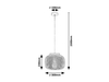 Lampa wisząca Rabalux Rupert 5237 popielaty