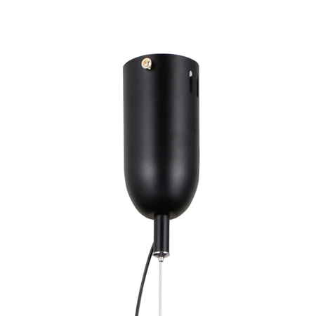Lampa wisząca Italux Fuente PND-34395-5-BK Czarny mat