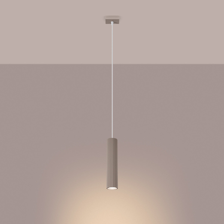 Sollux Lighting Lampa wisząca KARBON 1 taupe SL.1759