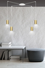Lampa wisząca TRAKER 4 WH/GOLD Emibig 527/4 biały/złoty
