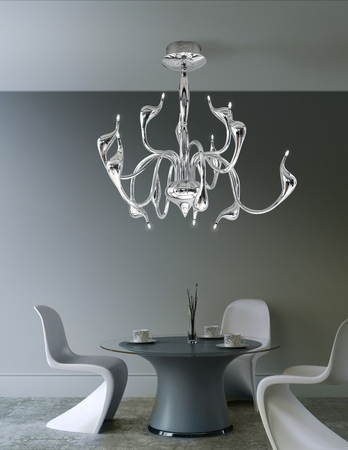 Lampa wisząca SNAKE 2 CHROME Azzardo AZ0043 chrome