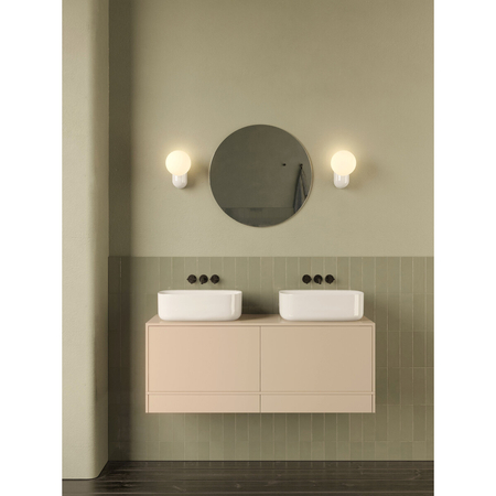 Kinkiet Astro Lyra Wall Single 1472001 Biała Szkliwiona Ceramika