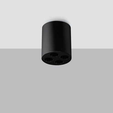 Sollux Lighting Plafon ZOE czarny LED SL.1210