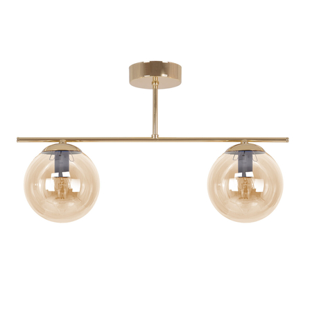 Lampa sufitowa Kaja GRAND K-5411 złoty, bursztynowy
