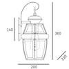 Cosmo Light Kinkiet WHITLEY W01057AU