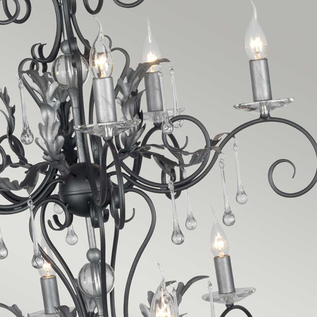 Żyrandol Elstead Lighting Amarilli patyna AML15-BLK-SILVER