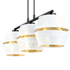 Lampa wisząca MALIA 3 Emibig 1184/3 biały/czarny