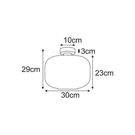 Lampa sufitowa Kaja SPARTA K-5643 biały, czarny