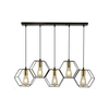 Lampa wisząca Abigali Honey LWH-5XE27, czarny 5xE27