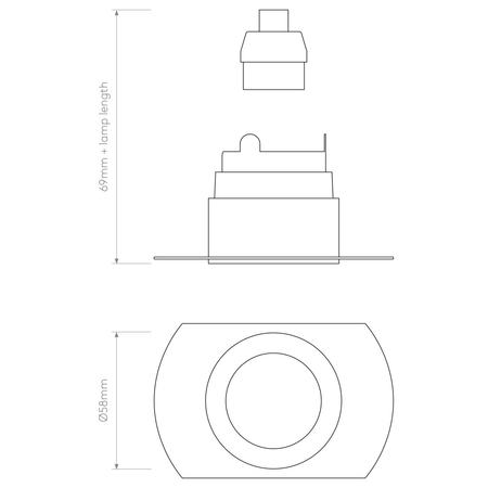 Spot Astro Pinhole Slimline Round Flush Fixed Fire-Rated IP65 1434007 Matowy Biały