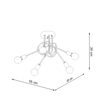 Sollux Lighting Żyrandol LOOP 5 biały SL.1432