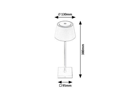 Lampa stołowa Rabalux Taena 76013 srebrny
