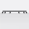 Sollux Lighting Plafon NERO 6 czarny/złoty SL.1073