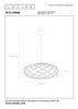 Lampa wisząca Lucide WOLFRAM 21417/65/02 złoty