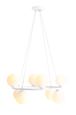 Lampa wisząca KRONE 8 WHITE Aldex 1085P biały