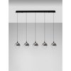 Lampa wisząca Luces Exclusivas LURVELA LE45131 szary i odcienie szarości, czarny