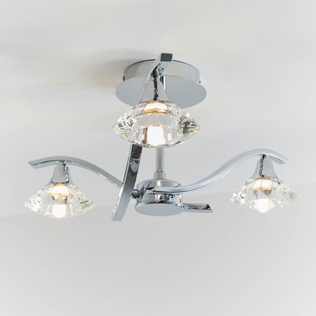 Lampa sufitowa Endon Lighting Langella LANGELLA-3CH chrom