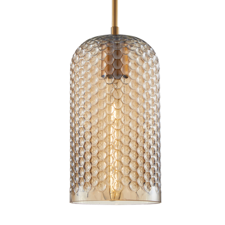 Lampa wisząca Italux PND-25205-1S-BK-AMB Złoty