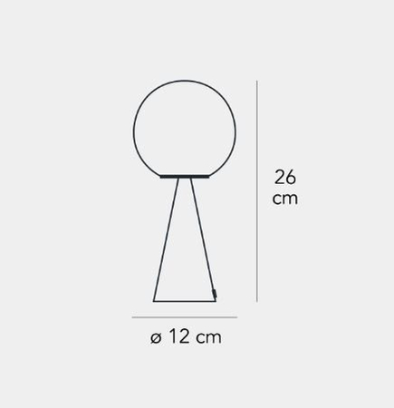 Lampa stołowa Fontana Arte F247400150VENE Bilia Mini