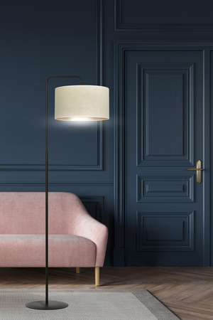 Lampa podłogowa HILDE LP1 BL WHITE Emibig 1052/LP1 biały/czarny