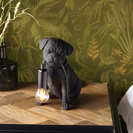 Lampa stołowa Endon Lighting Pug Puppy 107325 czarny