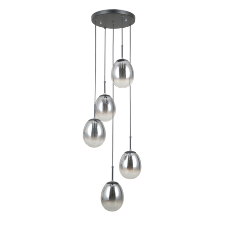 Lampa wisząca Italux PND-40825-5-BK Czarny mat